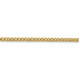 14K 18 inch 3mm Franco with Fancy Lobster Clasp Chain FRA100