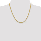 14K 18 inch 3mm Franco with Fancy Lobster Clasp Chain FRA100