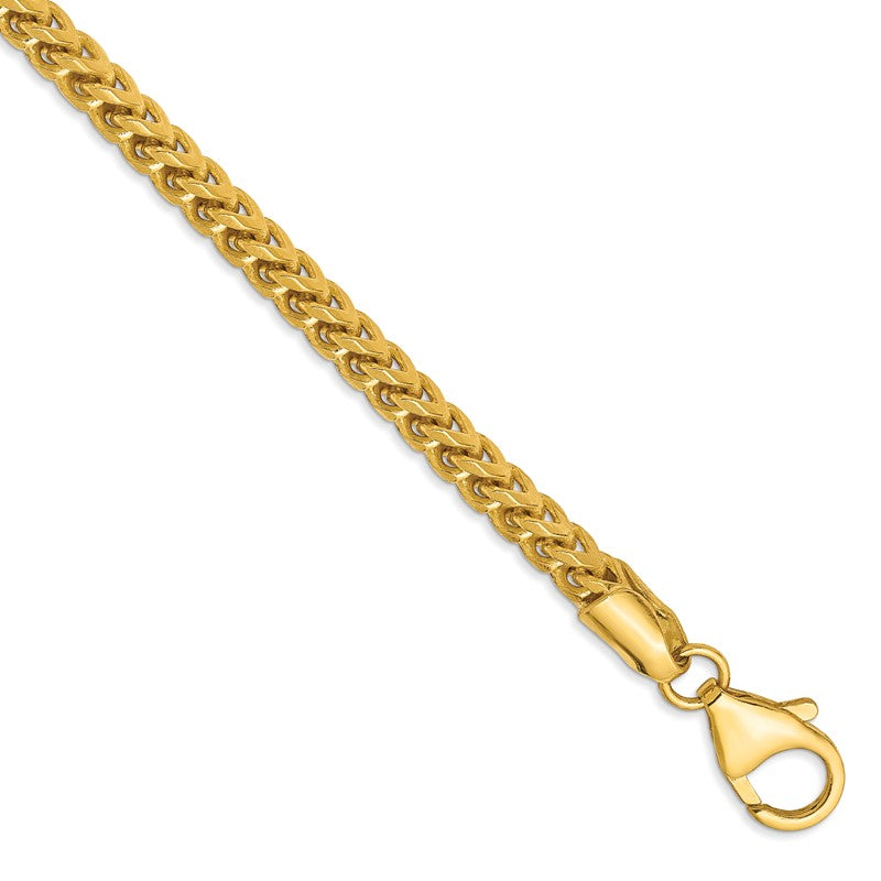 14K 18 inch 3mm Franco with Fancy Lobster Clasp Chain FRA100