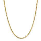14K 18 inch 3mm Franco with Fancy Lobster Clasp Chain FRA100