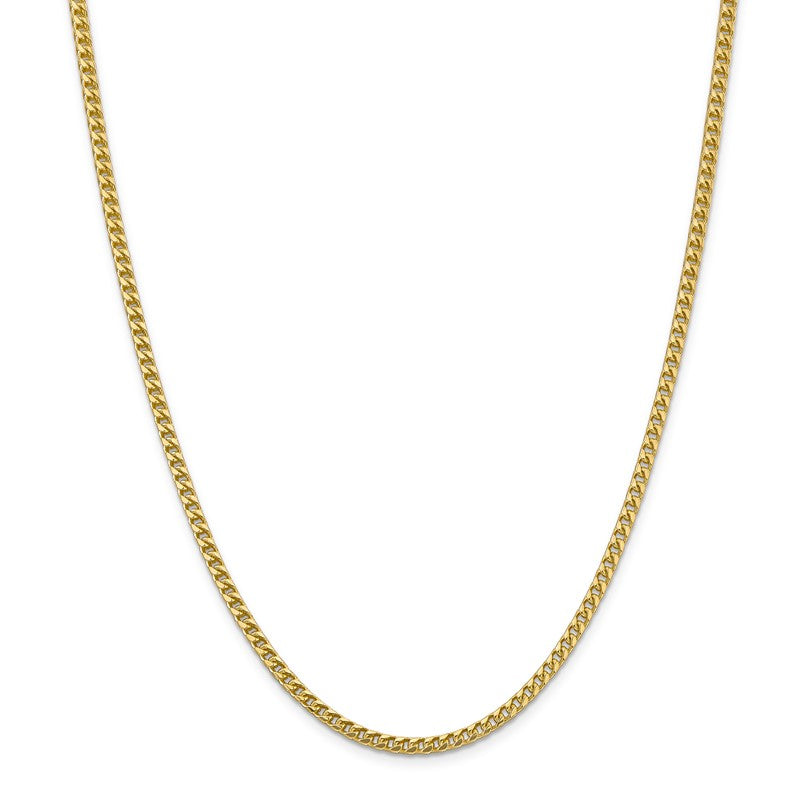14K 18 inch 3mm Franco with Fancy Lobster Clasp Chain FRA100