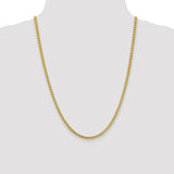 14K 18 inch 3mm Franco with Fancy Lobster Clasp Chain FRA100