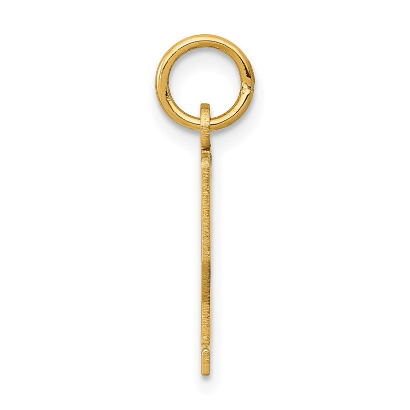 14k Small Elongated Number 22 Charm LES22