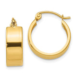 14K 5.75x17mm Polished Hoop Earrings E785