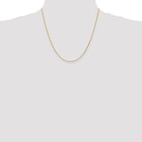 14K 10 inch 1mm Diamond-cut Parisian Wheat with Lobster Clasp Anklet PEN275