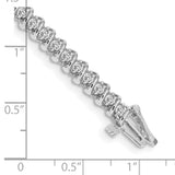 14k White Gold Complete 1.4 carat Round AA Diamond Fancy Spiral 7 inch Tennis Bracelet X2001WAA