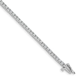 14k White Gold Complete 1.84 carat Round A Diamond 4-prong 7 inch Tennis Bracelet X600WA