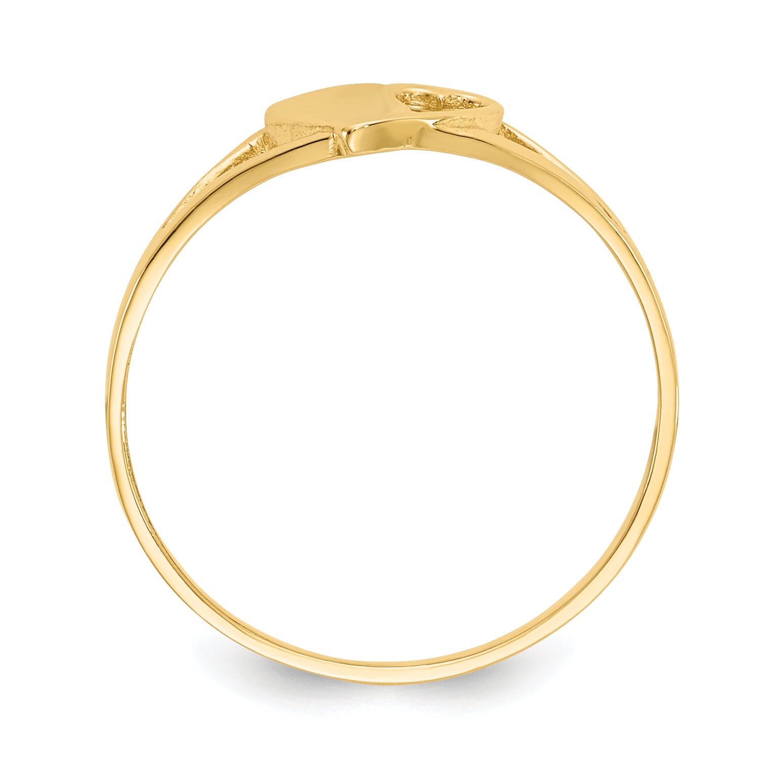 14k Madi K Heart Size 2 Baby / Childrens Ring SE2389