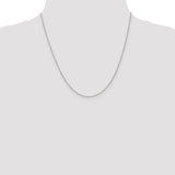 14K White Gold 14 inch .9mm Cable with Lobster Clasp Chain PEN75L