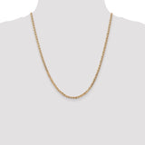 14K 10 inch 3mm Concave Anchor with Lobster Clasp Chain CCA080
