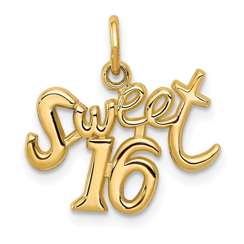 14k SWEET 16 Charm XAC49