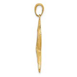 14K Diamond-cut Starfish Pendant K2944
