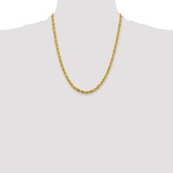 14K 26 inch 4.25mm Semi Solid Rope with Lobster Clasp Chain BC168