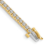 14k Complete 3.05 carat Round A Diamond 4-prong 7 inch Tennis Bracelet X601A
