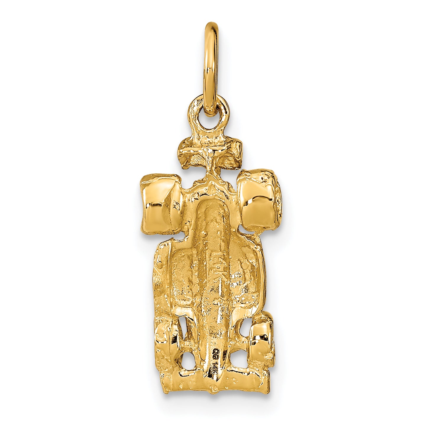 14k 3-D Race Car Charm A7613