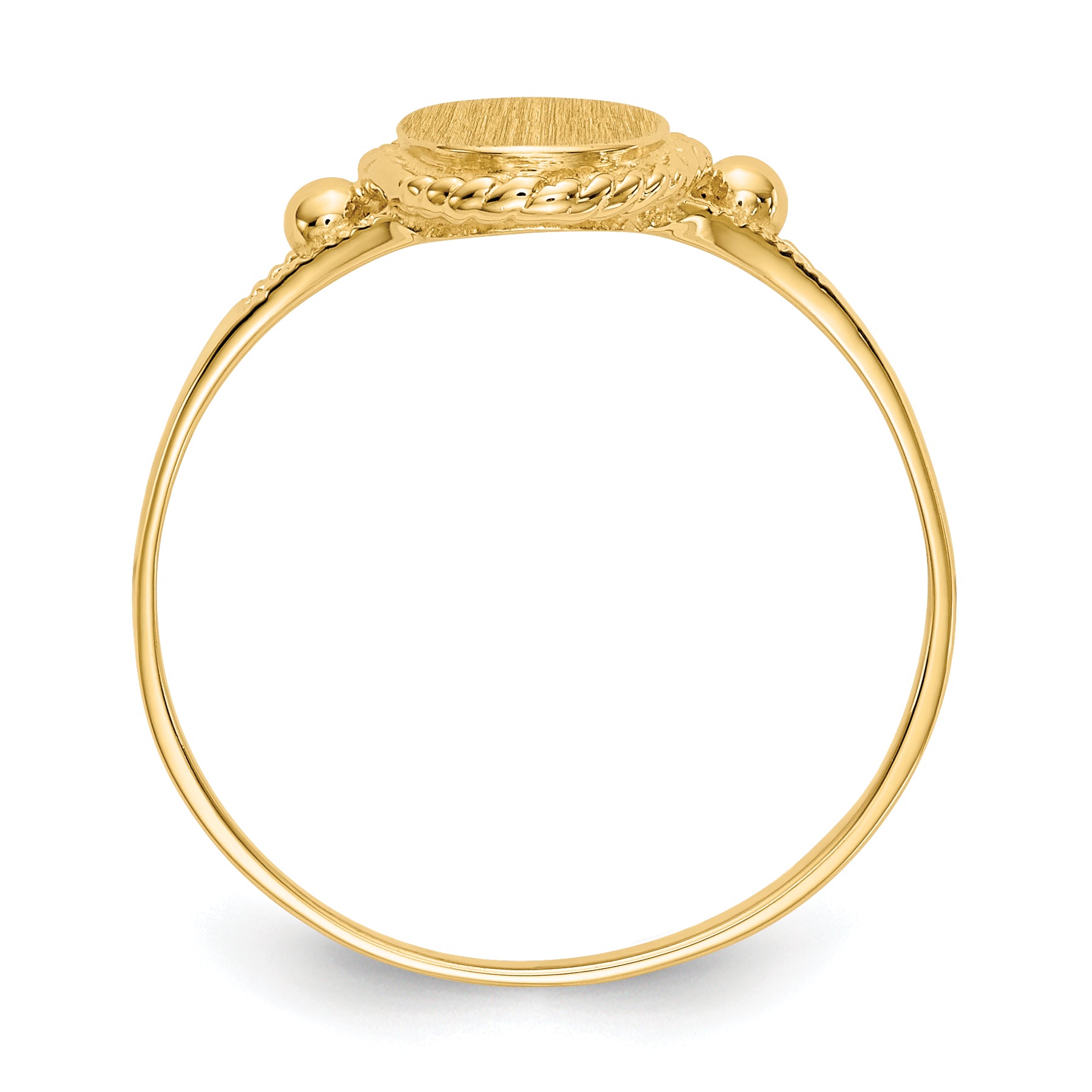 14k Childs Fancy Signet Ring R217