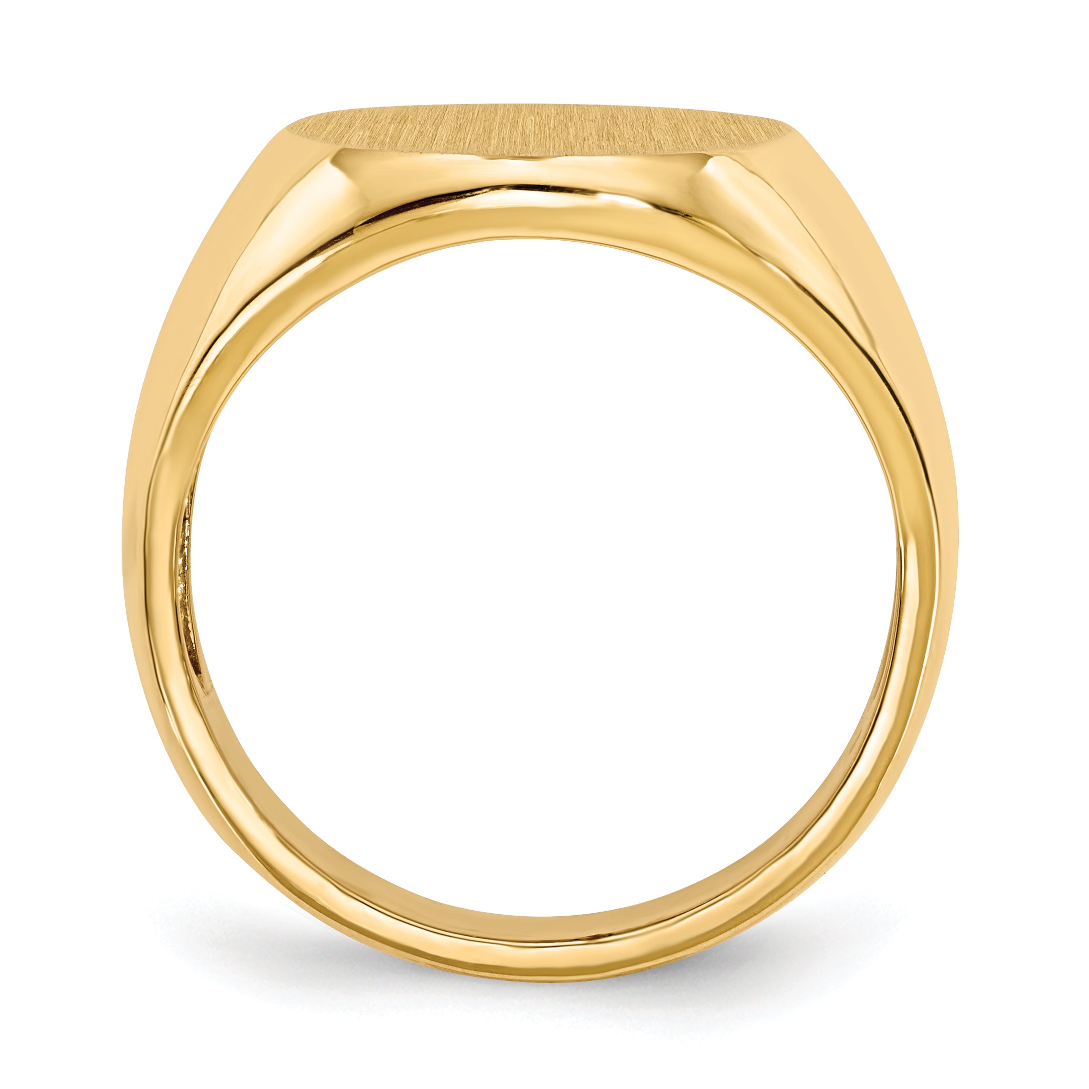14k 14.0 x18.0mm Open Back Mens Signet Ring RS135