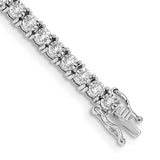 14k White Gold Complete 2 carat Diamond Illusion Setting 7.5 inch Tennis Bracelet BM4673