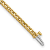 14k Complete 17 carat Round AA Diamond 4-prong 7 inch Tennis Bracelet X2048AA