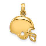 14k Football Helmet Pendant K3604