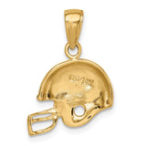 14k Football Helmet Pendant K3604