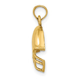 14k Football Helmet Pendant K3604