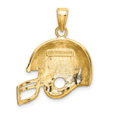 14k Football Helmet Pendant K3602