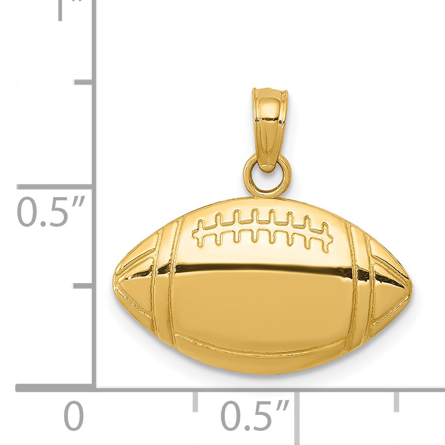 14k Football Charm K4952