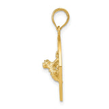 14k PUERTO RICO with Frog Pendant C3285