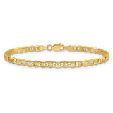 14K 10 inch 3.2mm Semi-Solid Anchor with Lobster Clasp Anklet BC122
