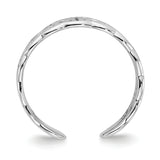 14k White Gold Polished Celtic Knot Toe Ring K5104
