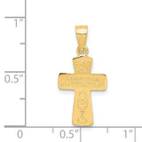 14k Polished FIRST HOLY COMMUNION Cross Pendant K5088