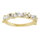 Lady's Yellow 14K Diamond Wedding Band