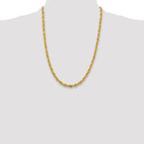 14K 26 inch 5.4mm Semi Solid Rope with Lobster Clasp Chain BC170