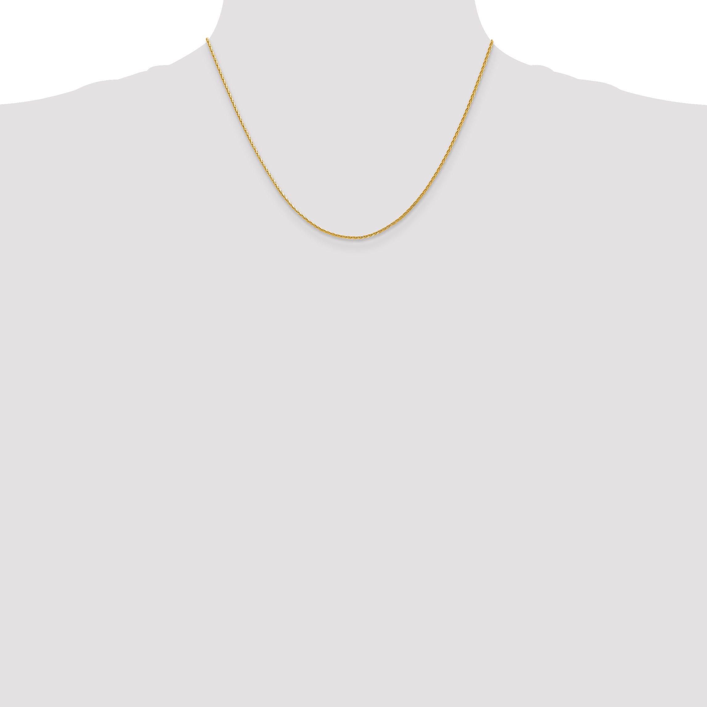 14K 10 inch 1.5mm Diamond-cut Parisian Wheat with Lobster Clasp Anklet PEN276