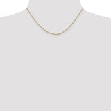 14K 14 inch 1.1mm Ropa with Spring Ring Clasp Chain RPA020