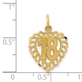 14k 18 in Heart Charm C990
