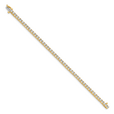 14k Complete 4.92 carat Round AA Diamond 4-prong 7 inch Tennis Bracelet X603AA