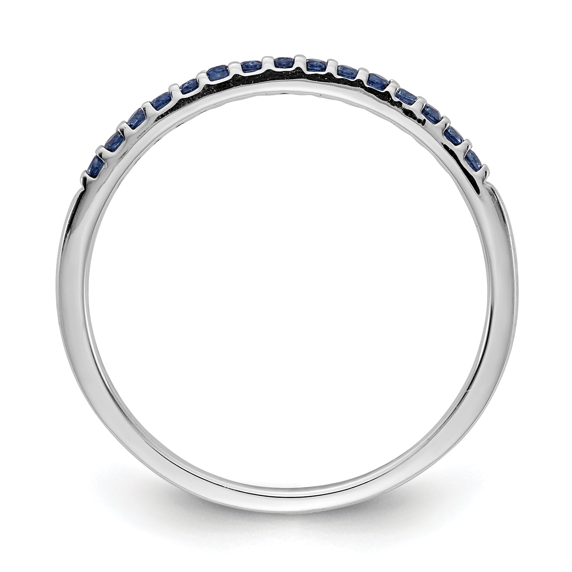 14k White Gold 2mm 1/8 carat Diamond Band RM5622