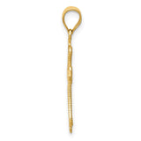 14k Mini Budded Cross Pendant K5025