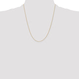 14k 10 inch 1mm Parisian Wheat with Lobster Clasp Anklet PEN264