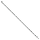 14k White Gold Complete 2.86 carat Round VS Diamond 4-prong 7 inch Tennis Bracelet X732WVS