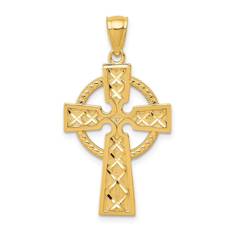 14k Celtic Cross Pendant C4101