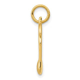 14k Polished Flat-Backed Musical Note Charm K949