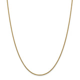 14K 26 inch 1.5mm Semi-Solid Round Box with Lobster Clasp Chain BC140