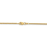 14K 26 inch 1.5mm Semi-Solid Round Box with Lobster Clasp Chain BC140