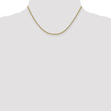 14K 26 inch 1.5mm Semi-Solid Round Box with Lobster Clasp Chain BC140