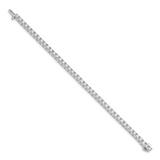 14k White Gold Complete 6.6 carat Round VS Diamond 4-prong 7 inch Tennis Bracelet X2044WVS