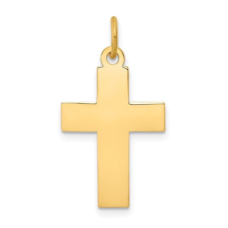 14k Polished Cross Pendant REL75