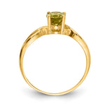 14k Peridot ring Y2197PE